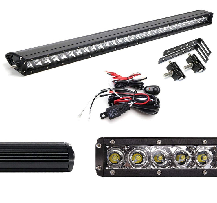 150W 30" Behind Grill LED Light Bar Kit For 15-20 Chevy Suburban/Tahoe GMC Yukon