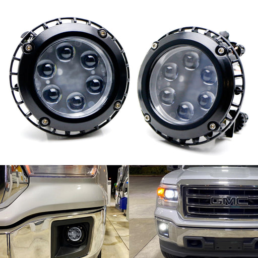 Projector Lens 30W High Power LED Fog Light Kit For Ford Chevrolet GMC Jeep Ford