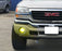 Clear Lens Fog Lamps w/ 2500K Selective Yellow LED Bulbs For 2003-06 GMC Sierra