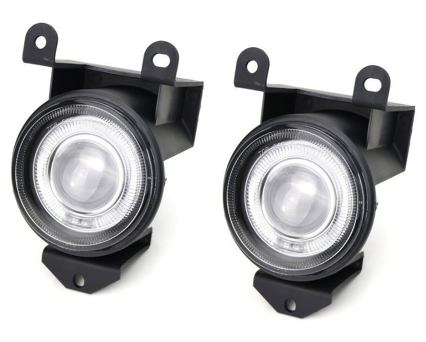 Projector Fog Lights w/LED Halo Rings For 01-06 GMC Yukon Denali, Sierra 1500...