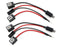 H1 or H7 To Bi-Xenon Solenoid Magnetic Hi/Lo Adapter Splitter Wires For Headlamp