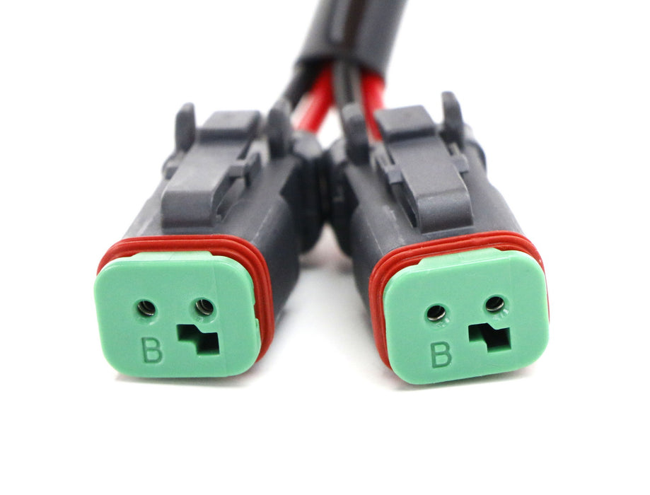 (2) Y-Shape Dual Outputs H11 H8 To Deutsch DT DTP Adapters Connectors Splitters