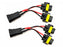 Pair H11/H8 2-Way Splitter Wires For Headlight/High Beam Quad/Dual Projectors