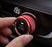 3pcs Sport Red AC Climate Control Switch Knob Ring Covers For 18-22 Honda Accord