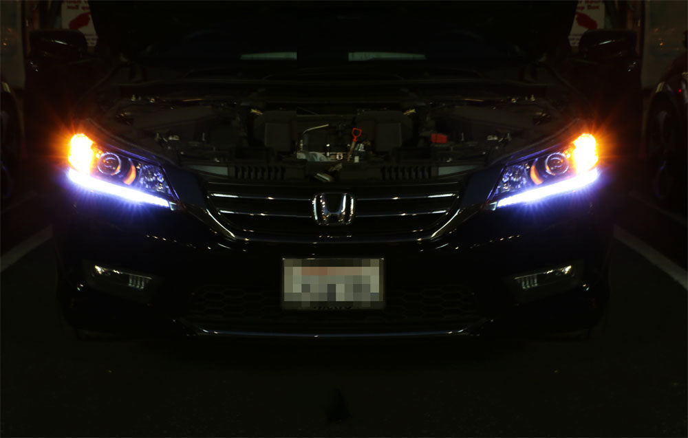 Even Illuminating Headlight LED DRL Lights Retrofit For 13-15 Honda Accord Sedan