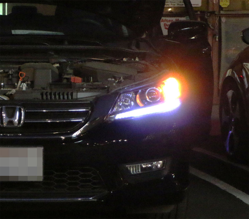 Even Illuminating Headlight LED DRL Lights Retrofit For 13-15 Honda Accord Sedan