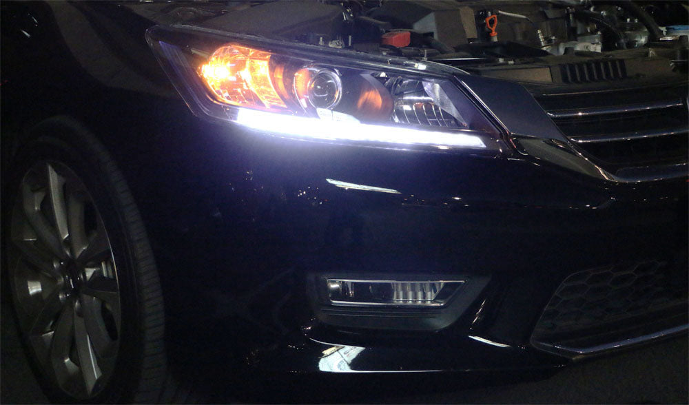 Even Illuminating Headlight LED DRL Lights Retrofit For 13-15 Honda Accord Sedan