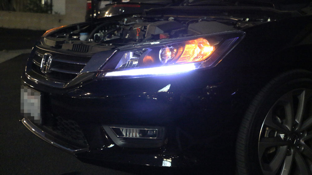 Even Illuminating Headlight LED DRL Lights Retrofit For 13-15 Honda Accord Sedan