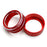 2pcs Red Stereo Audio Vol Control Switch Knob Ring Covers For 18-22 Honda Accord