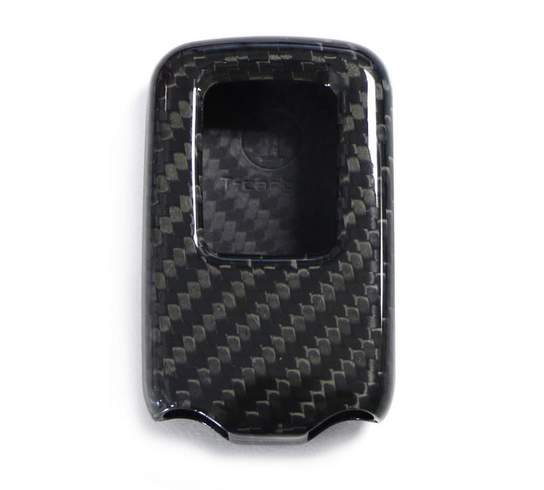 Black Carbon Fiber Key Fob Shell Cover For Honda Accord Crosstour CR-V HR-V FIT