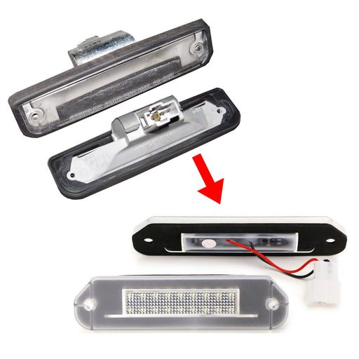 3W 18-SMD LED License Plate Lights For Honda 1992-1995 Gen5 Civic, 92-96 Prelude