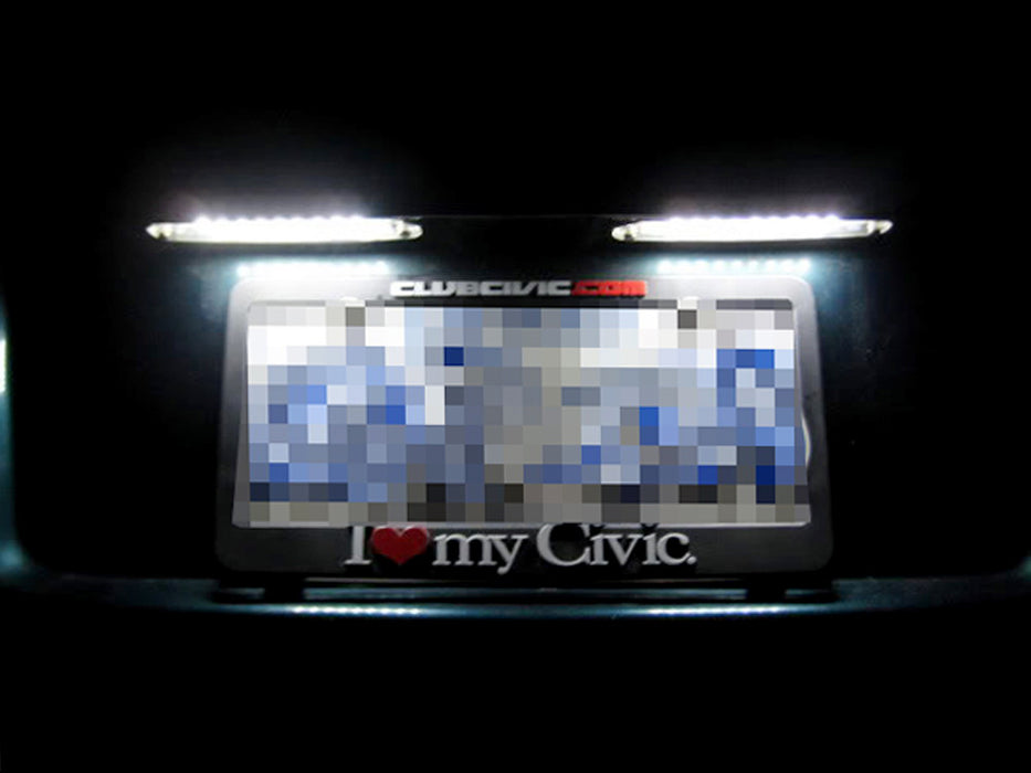 18-SMD Full LED License Plate Light Kit For 92-95 Gen5 or 96-00 Gen6 Civic Coupe