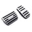 Track Racing Design Silver Aluminum Foot Pedal Covers For Honda Acura Auto Trans