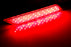 Red Lens 60-SMD LED Bumper Reflector Marker Lights For 2013-15 Honda Civic Sedan