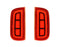 JDM Style Red LED Bumper Reflector Rear Marker Lights For 16-up Honda Civic 4DR