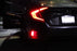 JDM Style Red LED Bumper Reflector Rear Marker Lights For 16-up Honda Civic 4DR