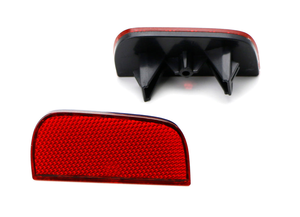 OE-Spec Red Rear Bumper Reflector Lens Assy For 2016-21 10th Gen Honda Civic