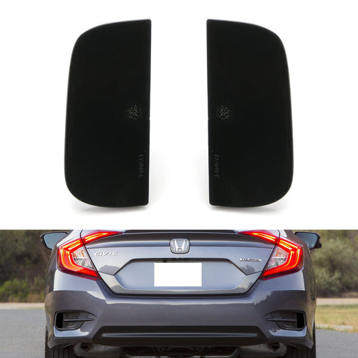 OE-Spec Smoked Rear Bumper Reflector Lens Assy For 2016-21 10th Gen Honda Civic