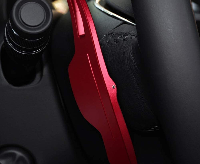 Red Large Steering Wheel Paddle Shifter Extension For Honda HR-V Vezel, FIT JAZZ