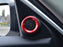 Red Upper Side Door Speaker Surrounding Ring Decoration For 2016-21 Honda Civic