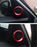 Red Upper Side Door Speaker Surrounding Ring Decoration For 2016-21 Honda Civic