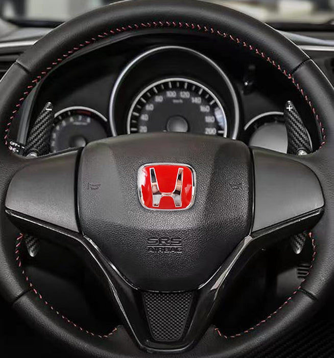 Black Carbon Fiber Steering Wheel Paddle Shifter Extension For Honda HRV, FIT