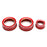 3pcs Sports Red AC Climate Control Switch Knob Ring Covers For 17-22 Honda CR-V