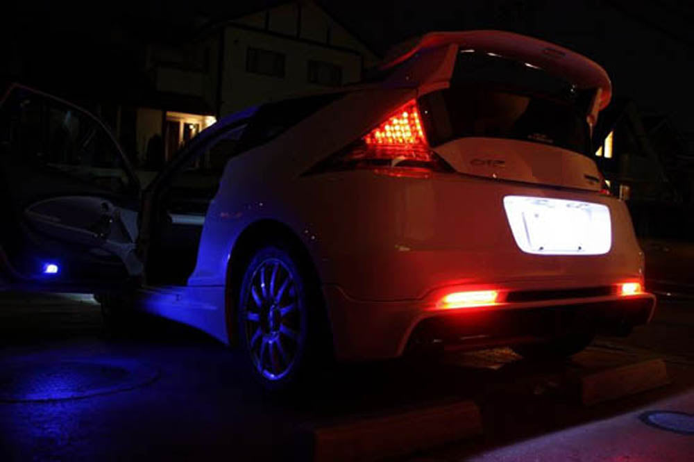 Smoked Lens LED Rear Bumper Reflector Lights For Honda CRZ CRV Insight TSX Wagon