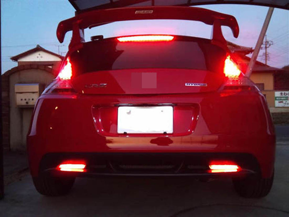 Smoked Lens LED Rear Bumper Reflector Lights For Honda CRZ CRV Insight TSX Wagon