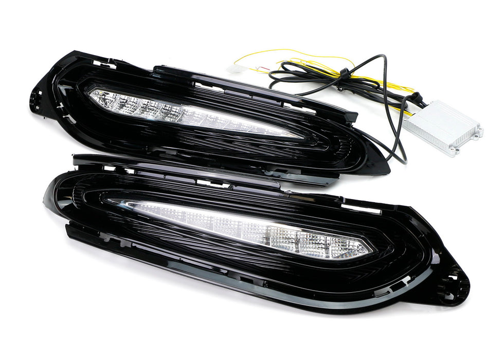 White/Amber Switchback LED Daytime Running Lamps/Turn Signal For Honda HR-V