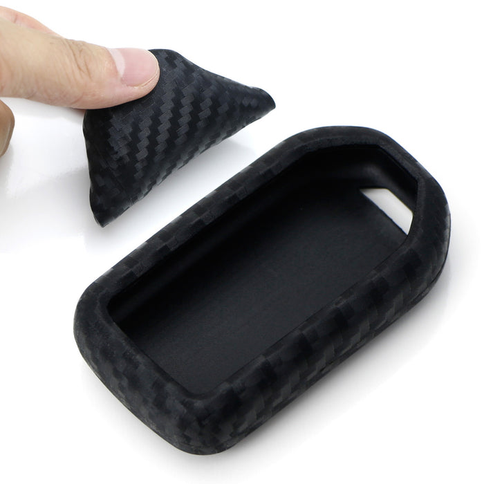 Carbon Fiber Soft Silicone Key Fob Case For Honda Accord Civic Crosstour HRV FIT