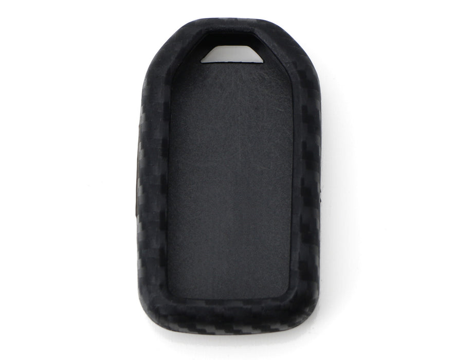 Carbon Fiber Soft Silicone Key Fob Case For Honda Accord Civic Crosstour HRV FIT