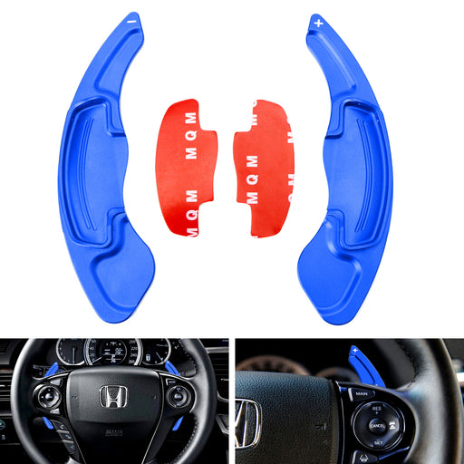 Blue Aluminum Steering Wheel Paddle Shifter Extension For Honda Accord