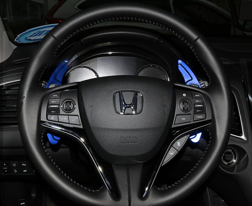 Blue Aluminum Steering Wheel Paddle Shifter Extension For Honda Accord Civic CRV