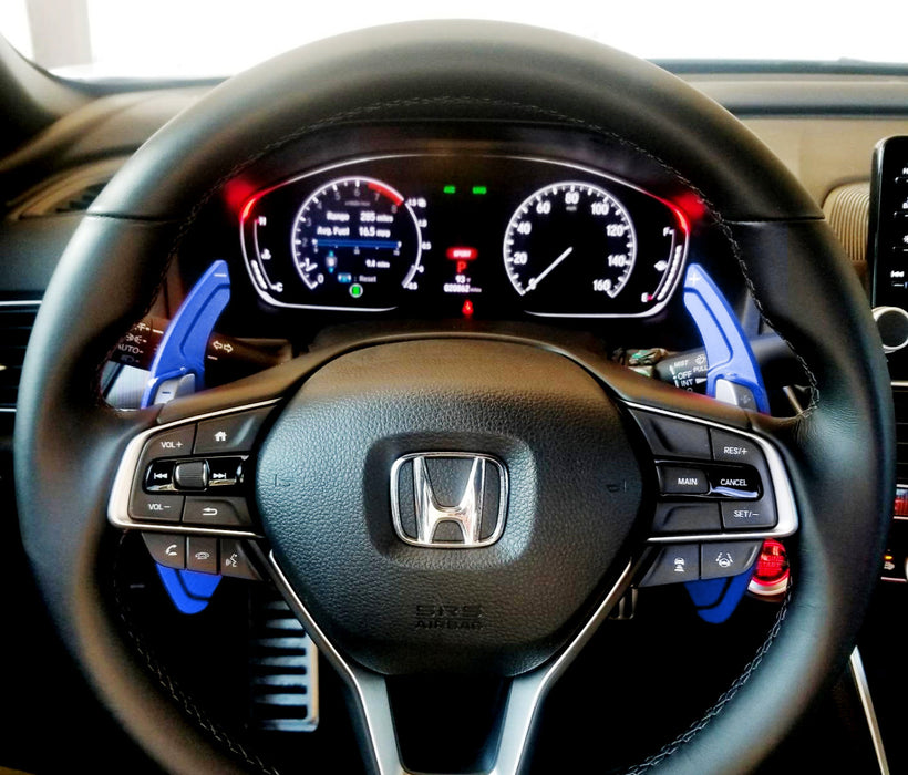 Blue Aluminum Steering Wheel Paddle Shifter Extension For Honda Accord Civic CRV