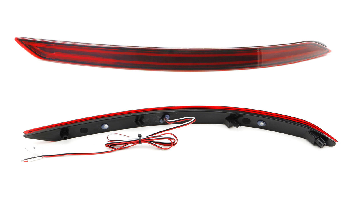 Red Lens Full LED Bumper Reflector Tail & Brake Lights For 17 18 Hyundai Elantra