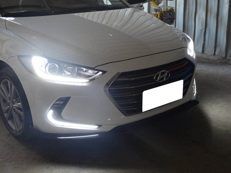 KDM Style Lower Bumper LED Daytime Running Lights For 2017-2018 Hyundai Elantra