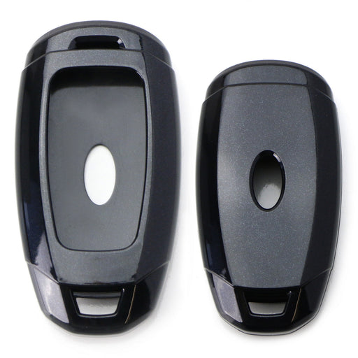 Black Gloss Finish Hard Shell Key Fob Cover For Hyundai Kona Veloster Elantra GT