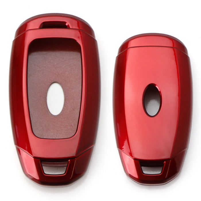 Red Gloss Finish Hard Shell Key Fob Cover For Hyundai Kona Veloster Elantra GT..