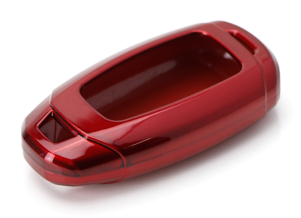 Red Gloss Finish Hard Shell Key Fob Cover For Hyundai Kona Veloster Elantra GT..