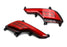 Red Lens JSR Style LED Bumper Reflectors, Rear Fog Lights For 17+ Santa Fe Sport