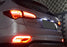 Red Lens JSR Style LED Bumper Reflectors, Rear Fog Lights For 17+ Santa Fe Sport