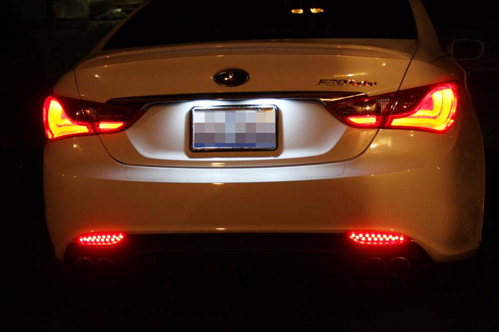 Direct Fit White LED License Plate Lights Lamps For 11-14 Hyundai Sonata i40 i45