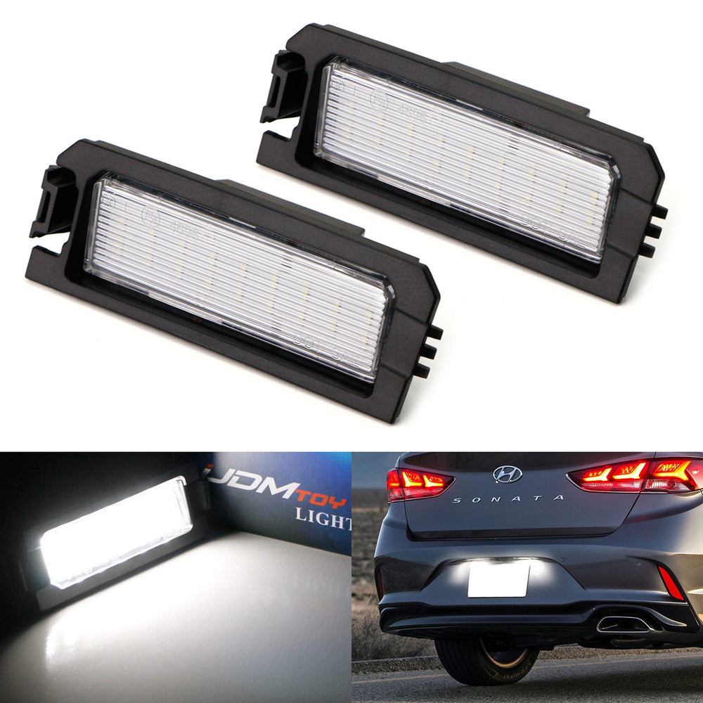 18-SMD LED License Plate Light Kit For Hyundai Sonata Elantra Veloster, Kia K5