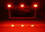 Rear License Plate Frame Mount Red LED Tailgate Light Bar Kit For All Car Trucks