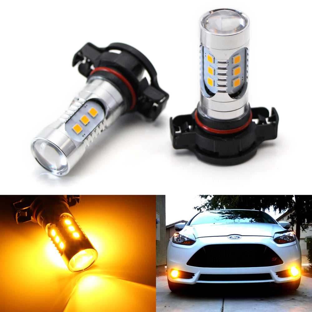 Amber 15-SMD 5202 High Power LED Bulbs For Fog Lights Daytime Running Lights