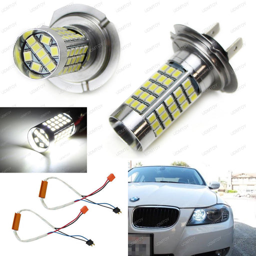 Error Free Xenon White H7 LED Kit For BMW 3 5 Series Daytime Running Lights