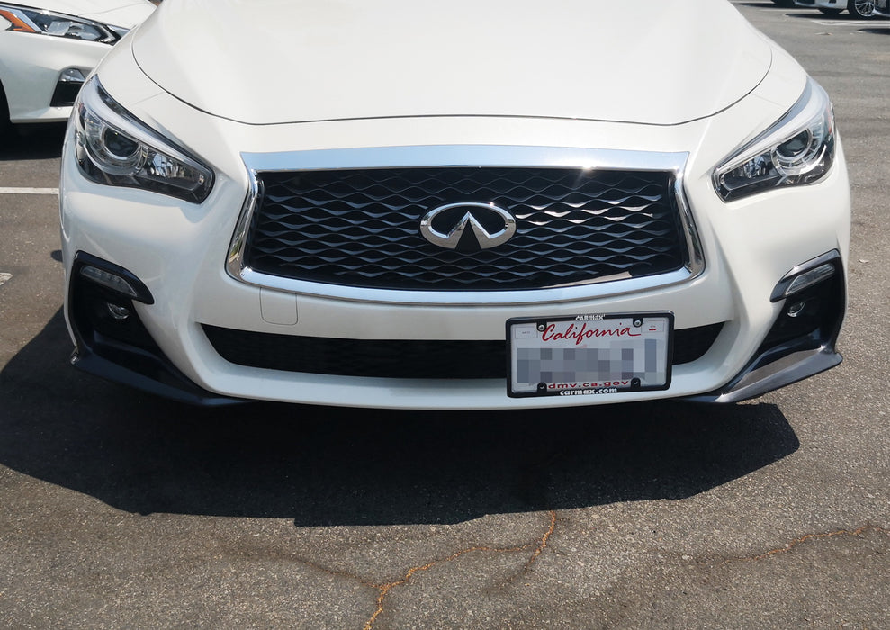 No Drill Front Grille Mesh Mount LicensePlate Relocator For 2016-up Infiniti Q50