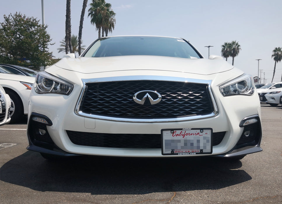 No Drill Front Grille Mesh Mount LicensePlate Relocator For 2016-up Infiniti Q50