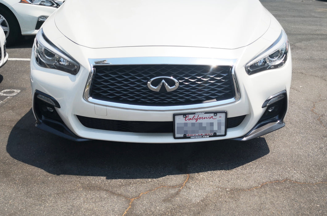 No Drill Front Grille Mesh Mount LicensePlate Relocator For 2016-up Infiniti Q50